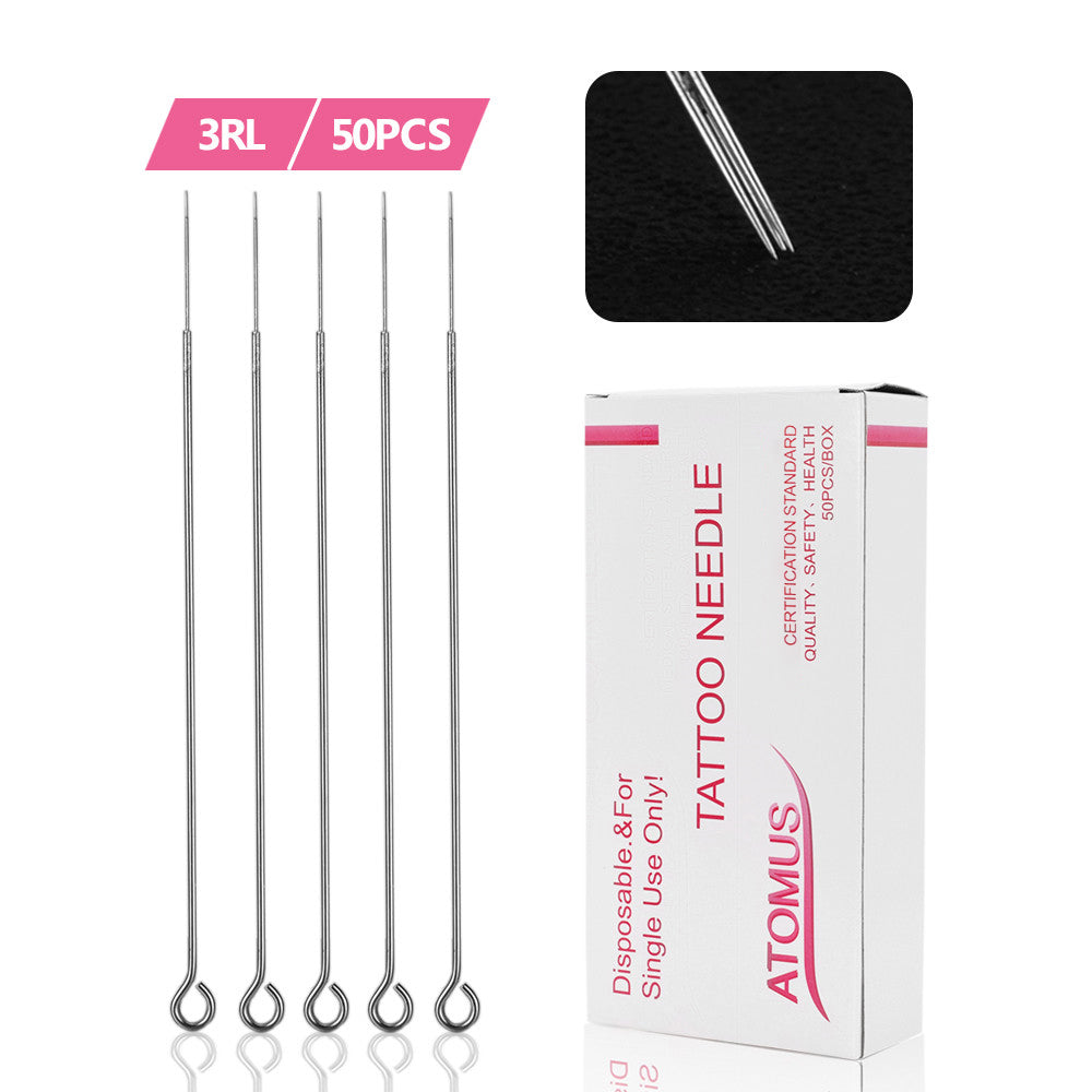 ATOMUS Tattoo Traditional Needle 50pcs #12 0.35mm 1203 1205 1207 1209 RL RS M1 Series