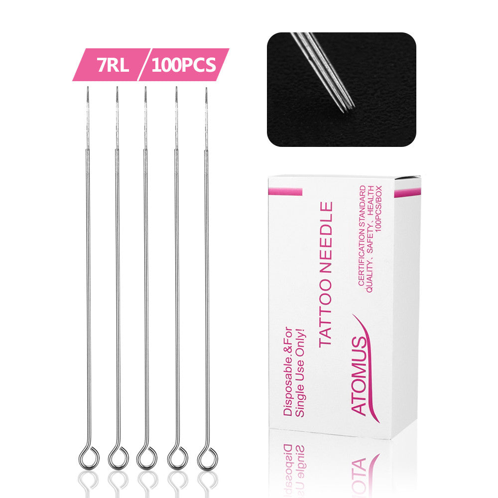 ATOMUS Tattoo Traditional Needle 100pcs #12 0.35mm 1203 1205 1207 1209 RL RS M1 Series