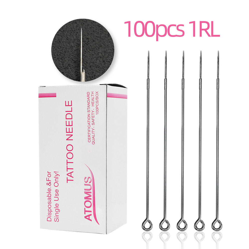 ATOMUS 1201RL Tattoo Traditional Needle 100pcs - Round Liners #12 0.35mm