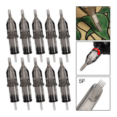 ATOMUS Tattoo Cartridge Needle 10pcs -Standard Flat Shader #12 0.35mm F Series