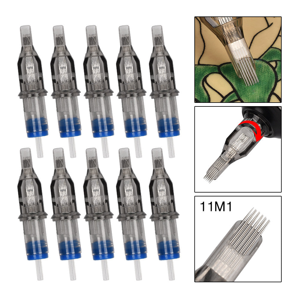 ATOMUS Tattoo Cartridge Needle 10pcs -Standard Magnum Shader #12 0.35mm M1 Series