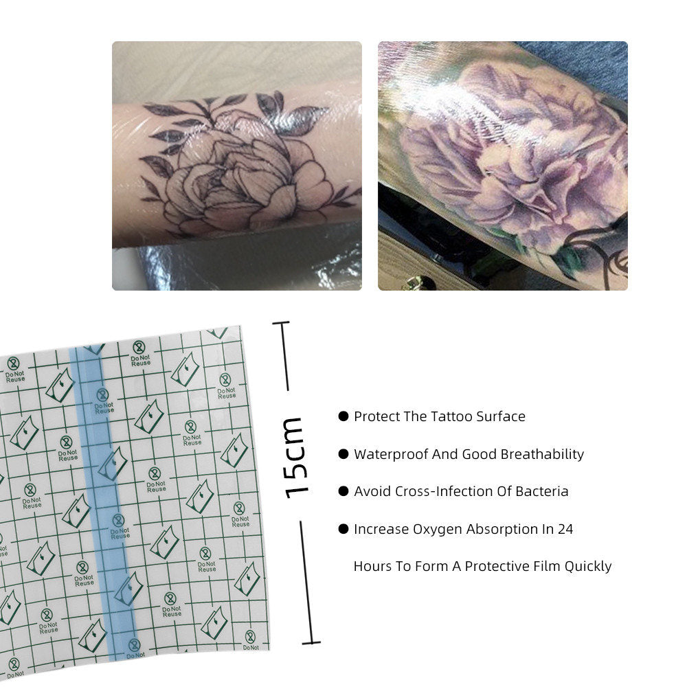 ATOMUS Tattoo Repair Sticker - 20pcs Waterproof Breathable Square 15x15cm Disposable Repair Tool