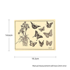 ATOMUS 1mm Tattoo Skin Practice-5pcs Fake Skin for Beginner Skins Butterflies