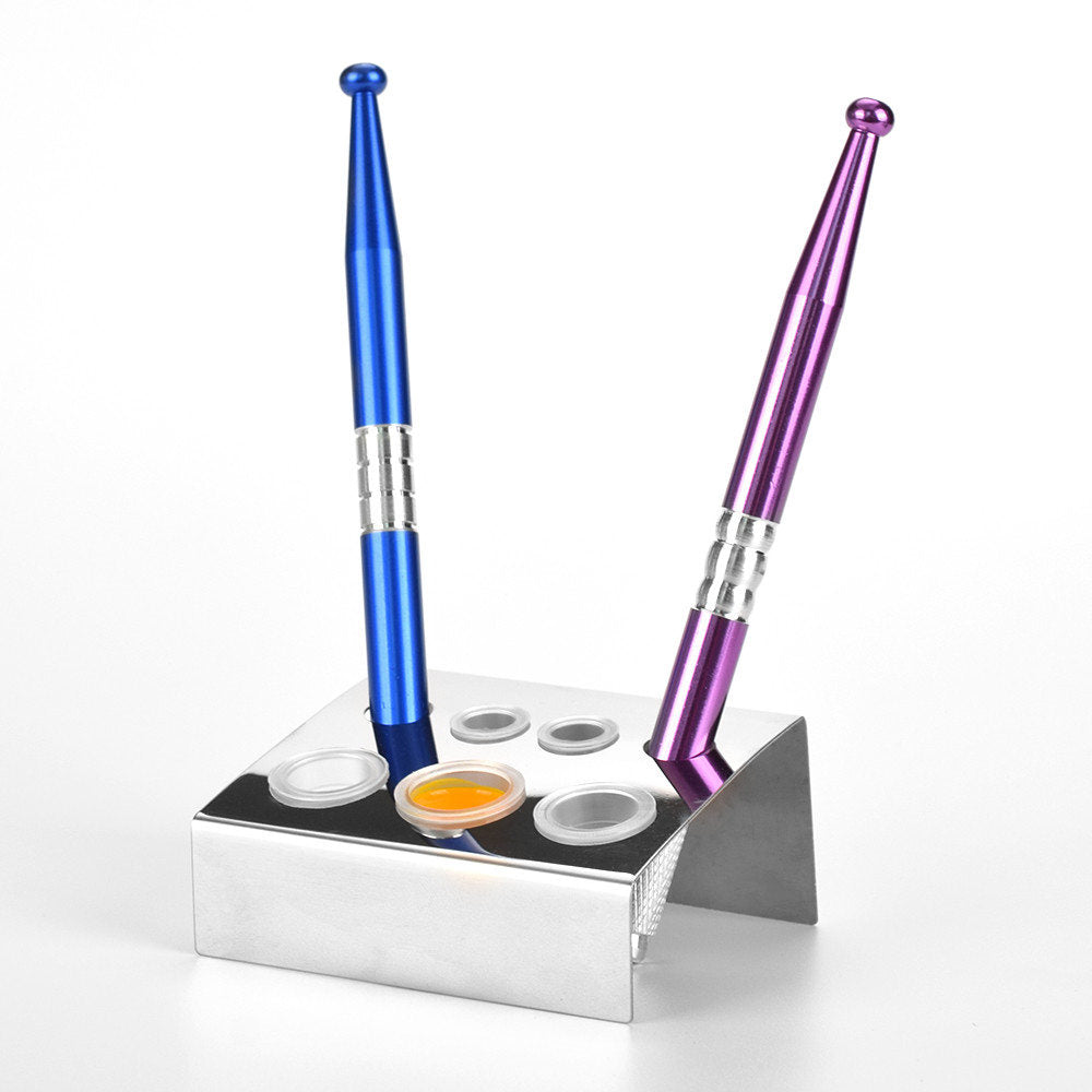 ATOMUS Stainless Steel Tattoo Tool Holder - 2pcs Set Machine Ink Cup Stand Accessories
