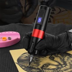 ATOMUS Coreless Motor Wireless Tattoo Gun 2 Batteries 1200mAh Power Supply Number LED Display Professional for Tattoo Artist