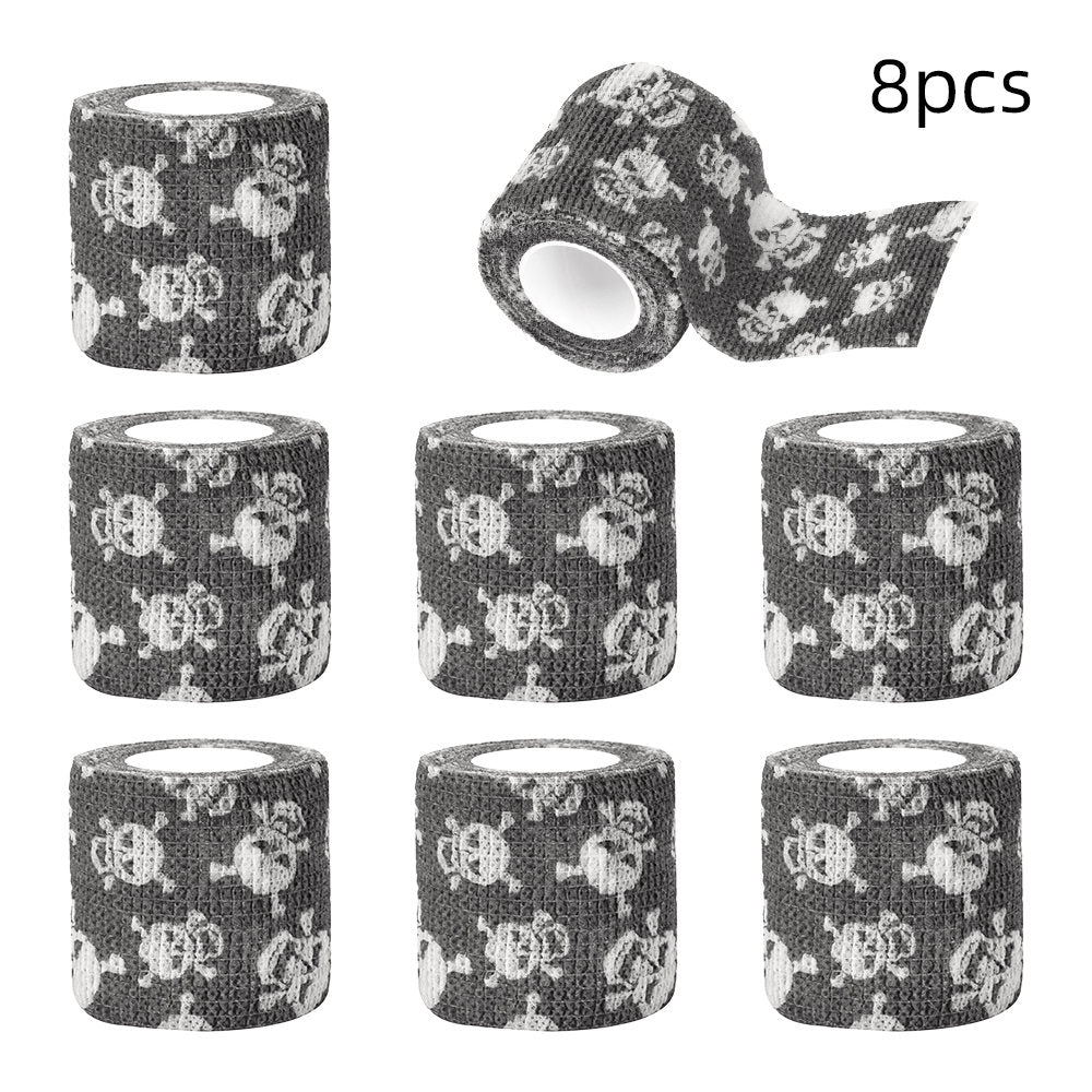 ATOMUS 8 Pack Self Adhesive Tattoo Bandage Wrap 2"  Athletic Tape Tattoo Grip Wrap Ankle Tape