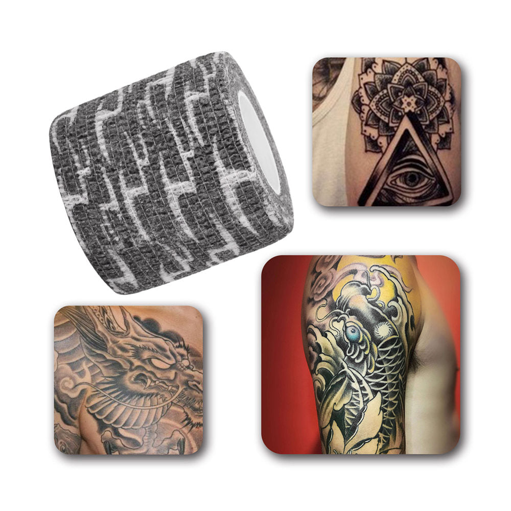 ATOMUS 8 Pack Self Adhesive Tattoo Bandage Wrap 2"  Athletic Tape Tattoo Grip Wrap Ankle Tape