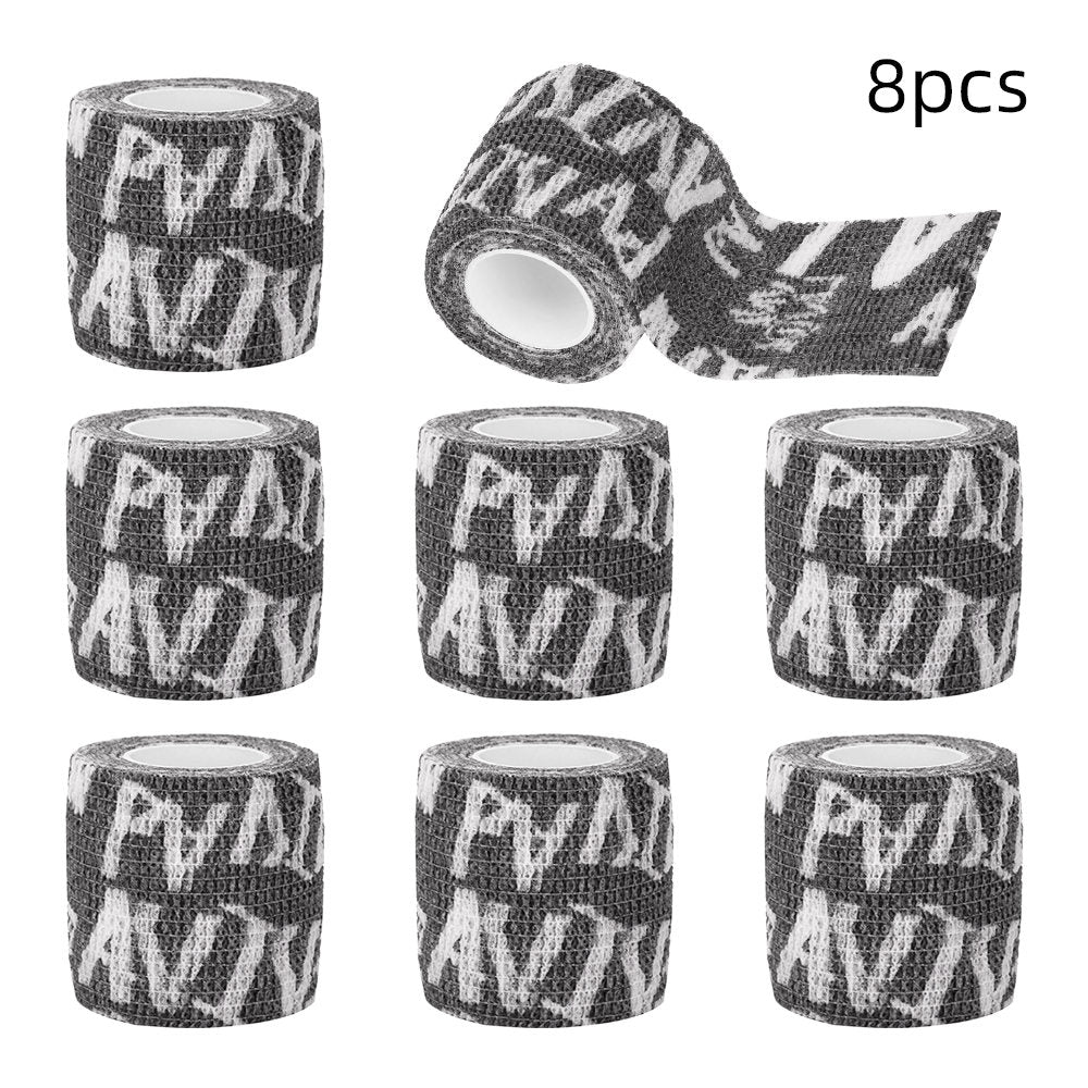 ATOMUS 8 Pack Self Adhesive Tattoo Bandage Wrap 2"  Athletic Tape Tattoo Grip Wrap Ankle Tape