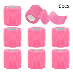 ATOMUS 8 Pack Self Adhesive Tattoo Bandage Wrap 2"  Athletic Tape Tattoo Grip Wrap Ankle Tape