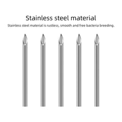 ATOMUS 100Pcs 12G Body Piercing Needles - Disposable for Body Piercings