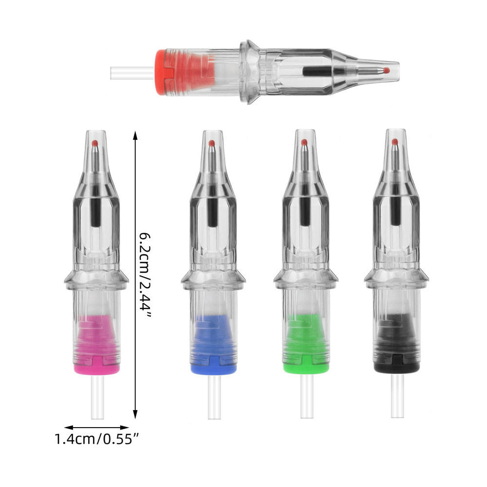 ATOMUS Tattoo Ballpoint Pen Cartridge Needles Retractable Ball Pen Cartridges for Dotwork Drawing Sketch Stippling Practice On Papers