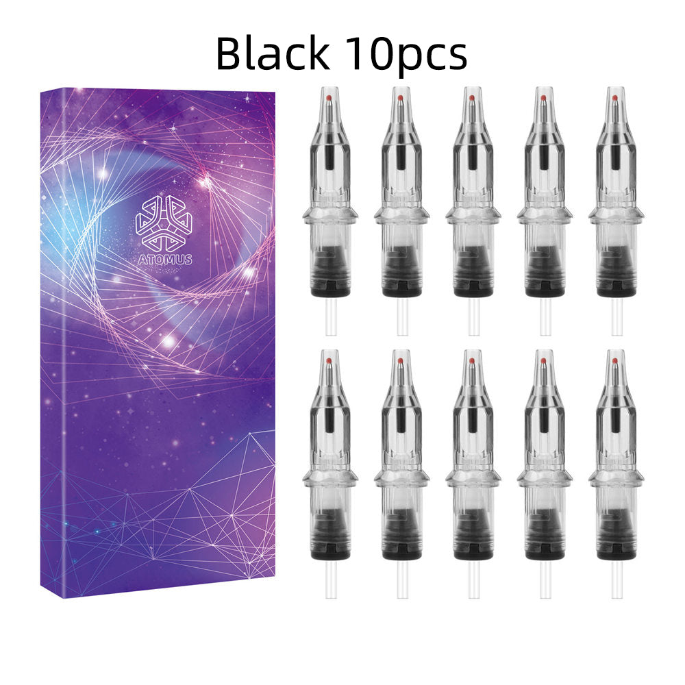 ATOMUS Tattoo Ballpoint Pen Cartridge Needles Retractable Ball Pen Cartridges for Dotwork Drawing Sketch Stippling Practice On Papers