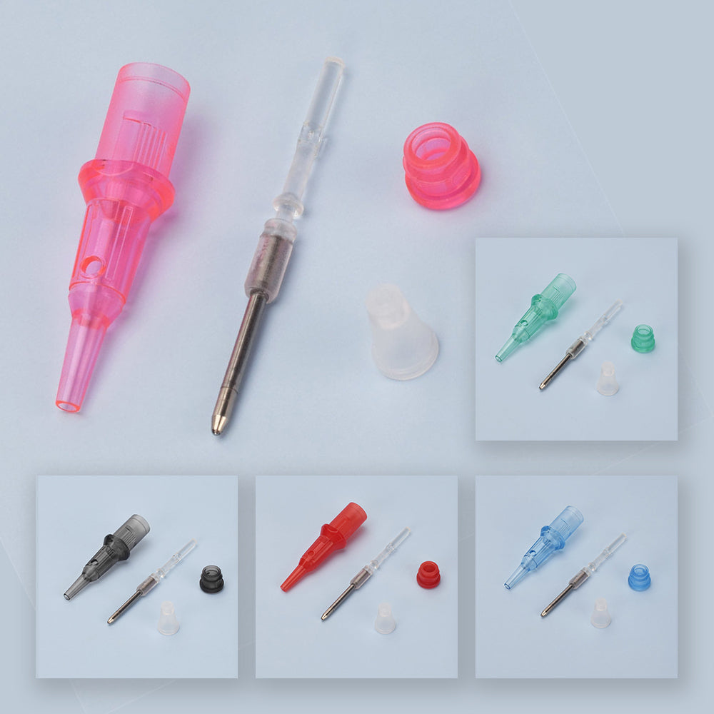 ATOMUS Tattoo Ballpoint Pen Cartridge Needles Retractable Ball Pen Cartridges for Dotwork Drawing Sketch Stippling Practice On Papers