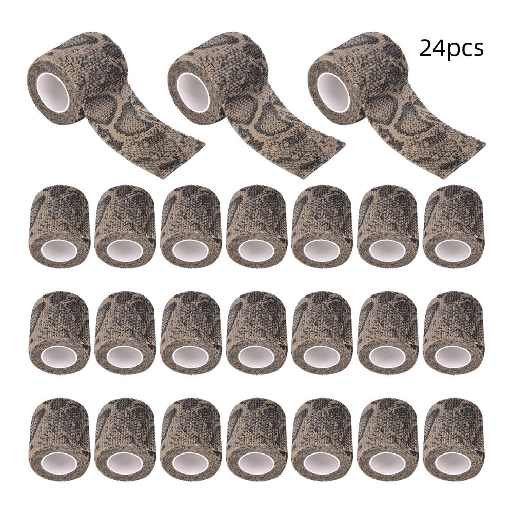 ATOMUS 24 Pack Self Adhesive Tattoo Bandage Wrap 2"  Athletic Tape Tattoo Grip Wrap Ankle Tape