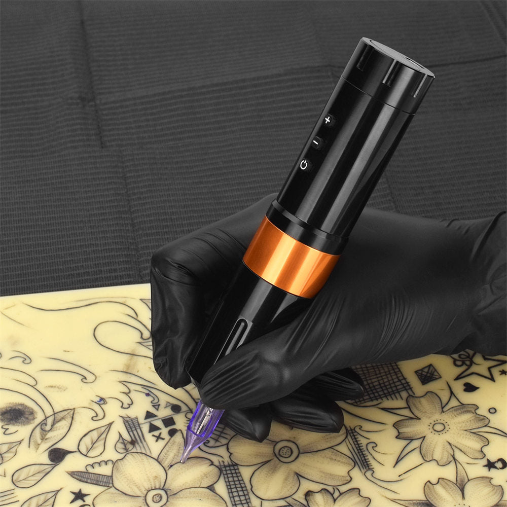 ATOMUS Wireless Tattoo Gun Cartridge Pen Strong Motor 2000mAh Power Supply Digital LED Display Professional for Tattoo Artist