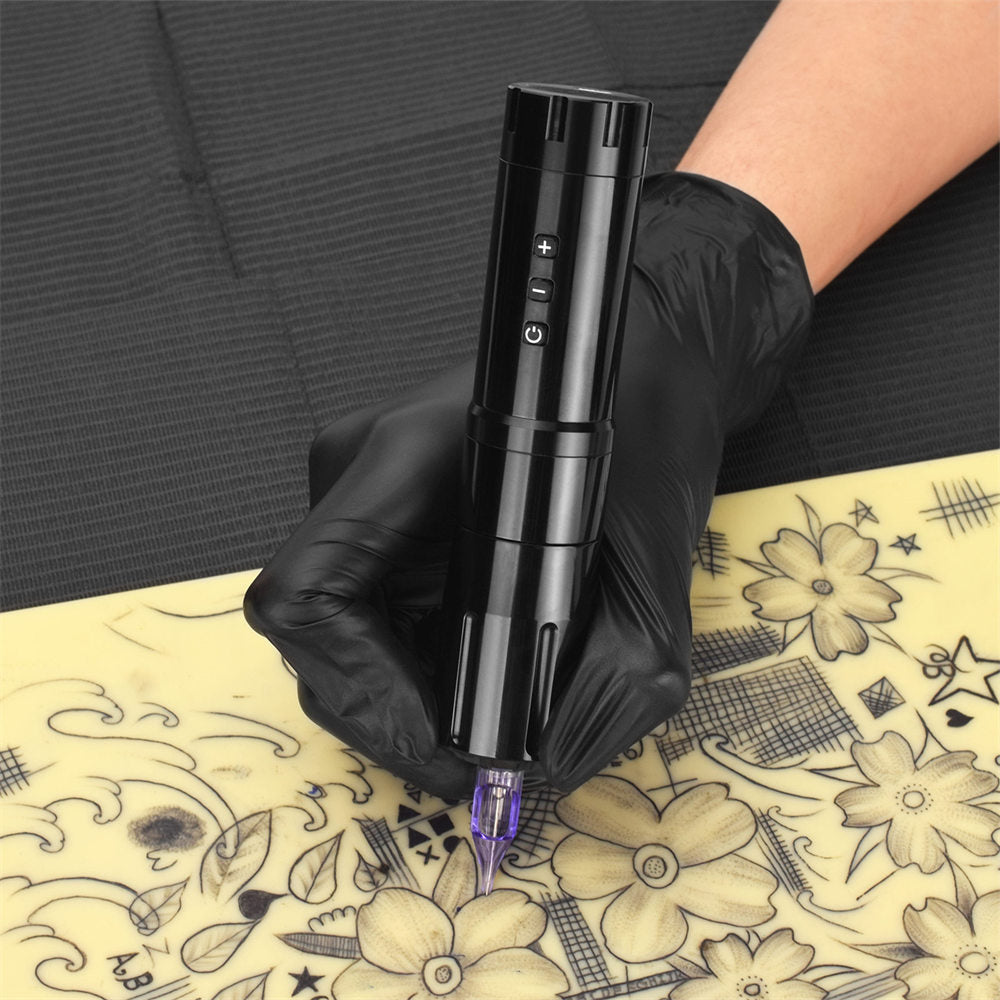 ATOMUS Wireless Tattoo Gun Cartridge Pen Strong Motor 2000mAh Power Supply Digital LED Display Professional for Tattoo Artist