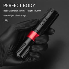 ATOMUS Wireless Tattoo Gun Cartridge Pen Strong Motor 2000mAh Power Supply Digital LED Display Professional for Tattoo Artist