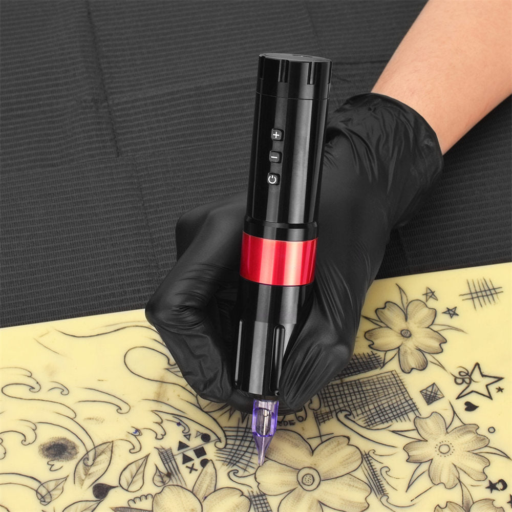 ATOMUS Wireless Tattoo Gun Cartridge Pen Strong Motor 2000mAh Power Supply Digital LED Display Professional for Tattoo Artist