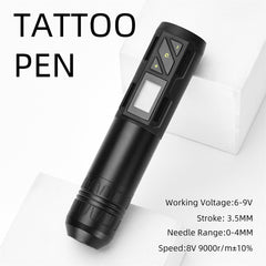 ATOMUS Wireless Tattoo Gun Cartridge Pen Strong Motor 2000mAh Power Supply Digital LED Display with Timer Professional for Tattoo Artist